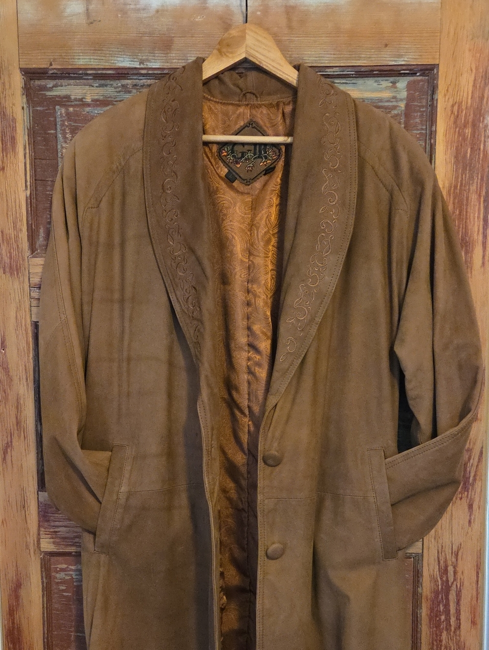 Vintage G-III Annie Oakley Leather Duster Jacket - Picture 5 of 15